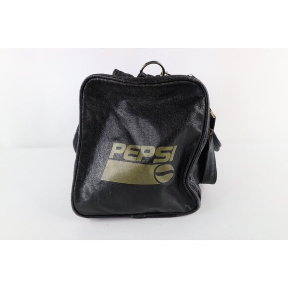 Vtg 90s Pepsi Okanagan University College Golf Tournament Leather Bag Thrashed - Picture 1 of 14